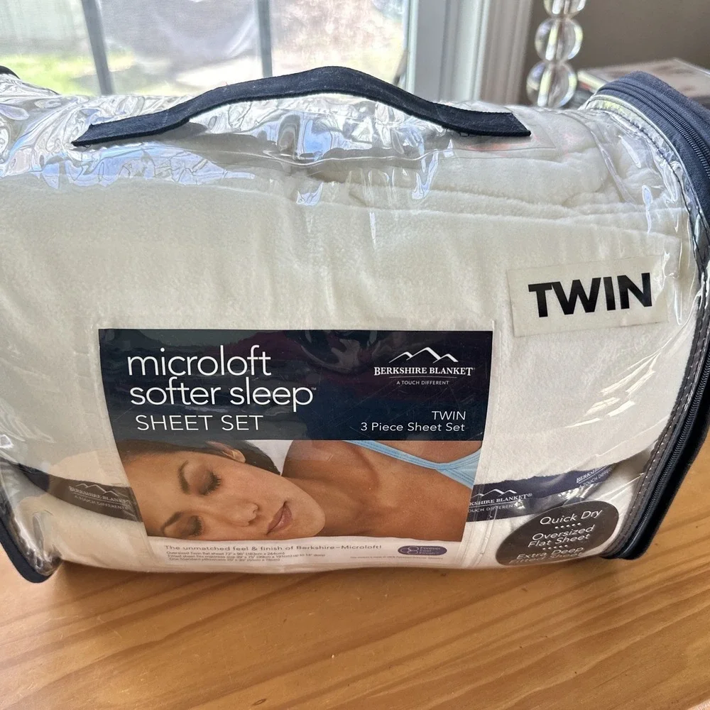 Microsoft Softer Sleep Twin Bed 3 Piece Oversized Twin Deep Sheet Set Dorm